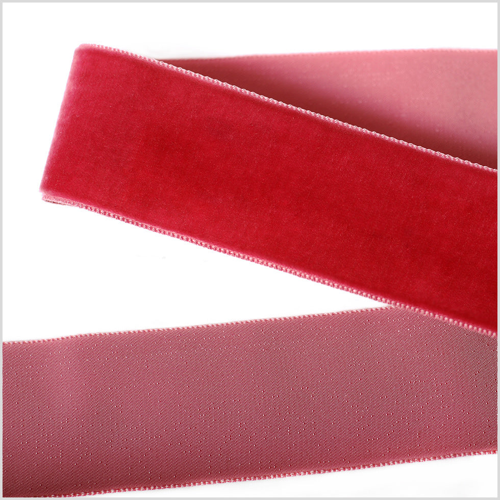 Single Faced Velvet Ribbon Made in Italy - 1.5