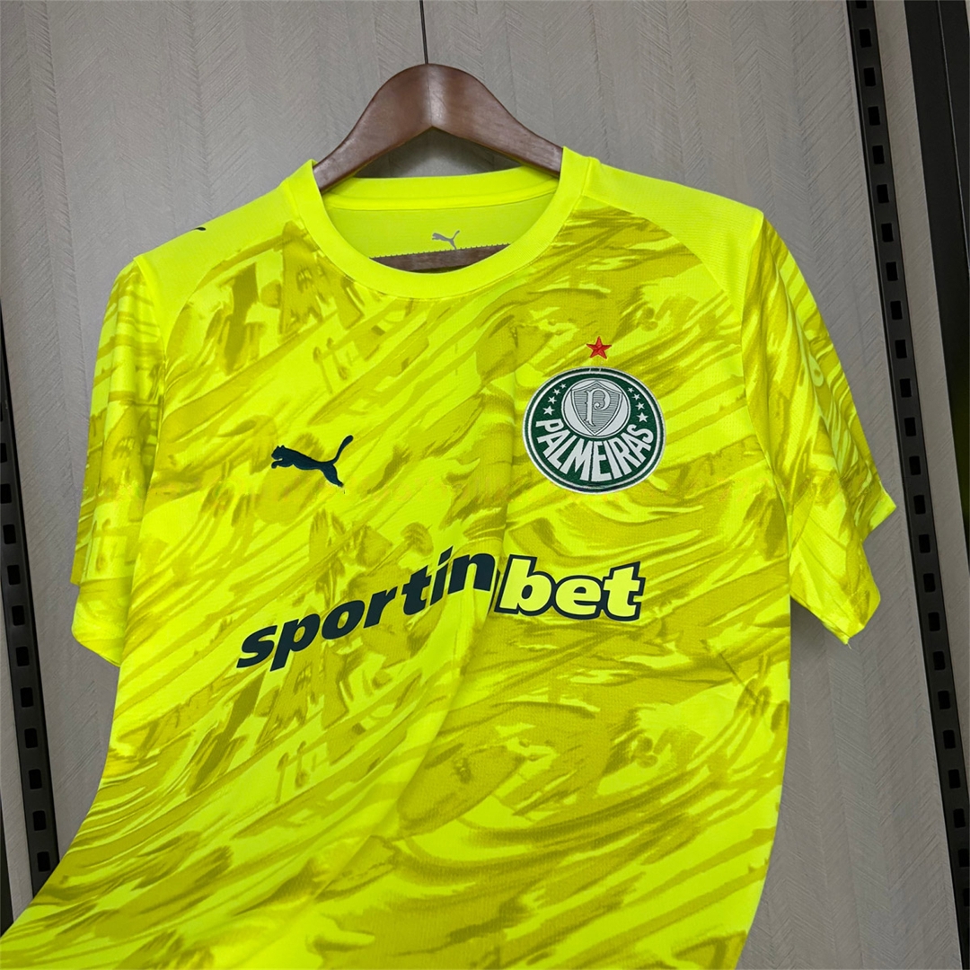 Palmeiras 26-27 Yellow Goalkeeper Jersey - Fans Version - UnitedFutballJersey