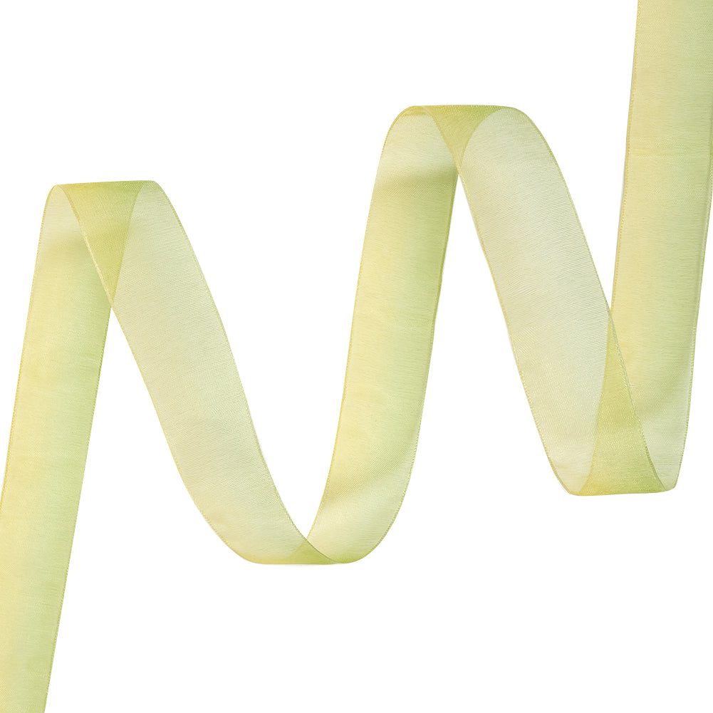 Sheer Yellow and Green Ombre Ribbon - 0.875