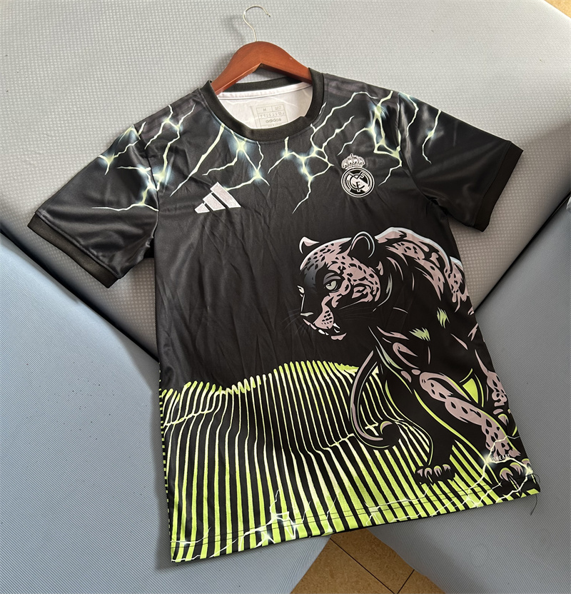 2024/2025 Real Madrid Leopard Special Edition Jersey Green 1:1 Thai Quality