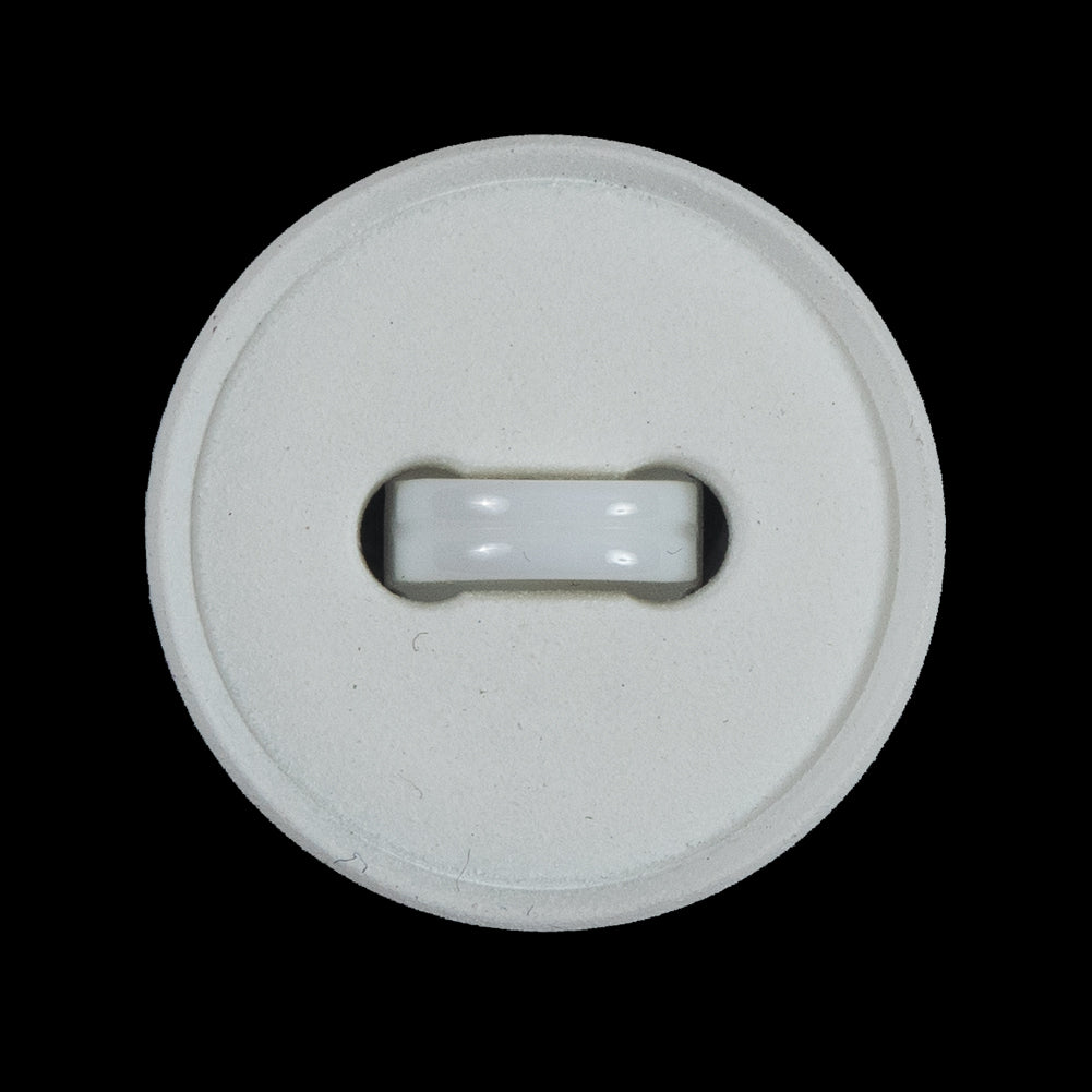 White Sewn Look Plastic Shank Back Button - 44L/28mm - Joann Fabrics