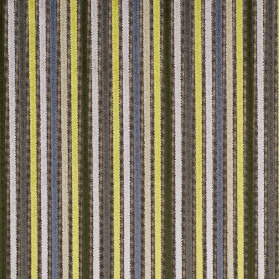 Multicolor Green and Brown Striped Velvet - Joann Fabrics