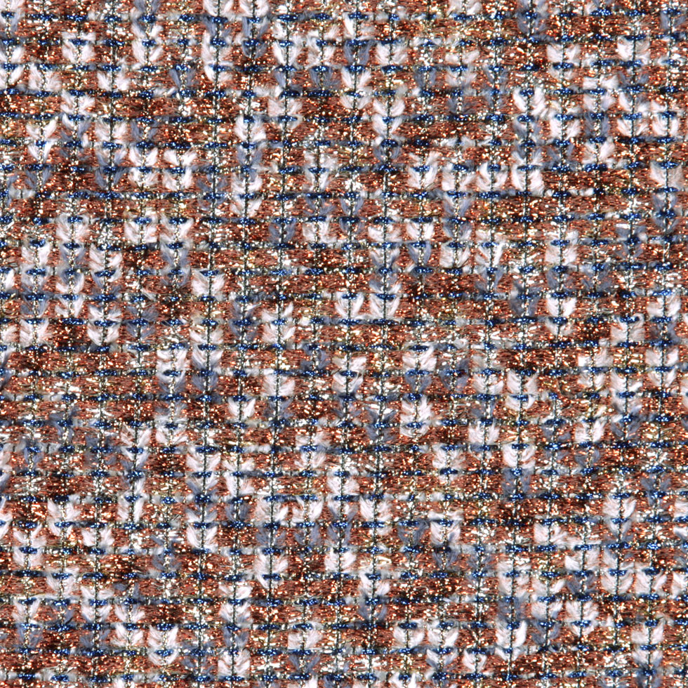 Famous NYC Designer Metallic Copper/Gray/Blue Novelty Woven - Joann Fabrics