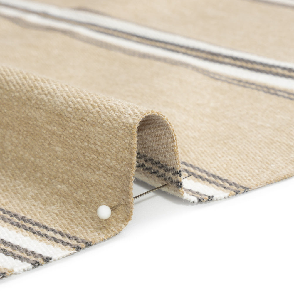 Cotton and Polyester Drapery Twill - Fawn Striped - British Imported - Joann Fabrics