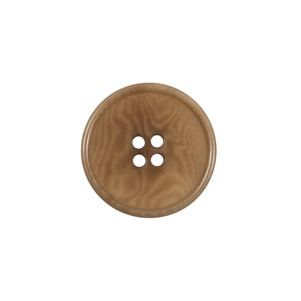 Dark Tan Horn 4-Hole Button - 32L/20mm - Joann Fabrics