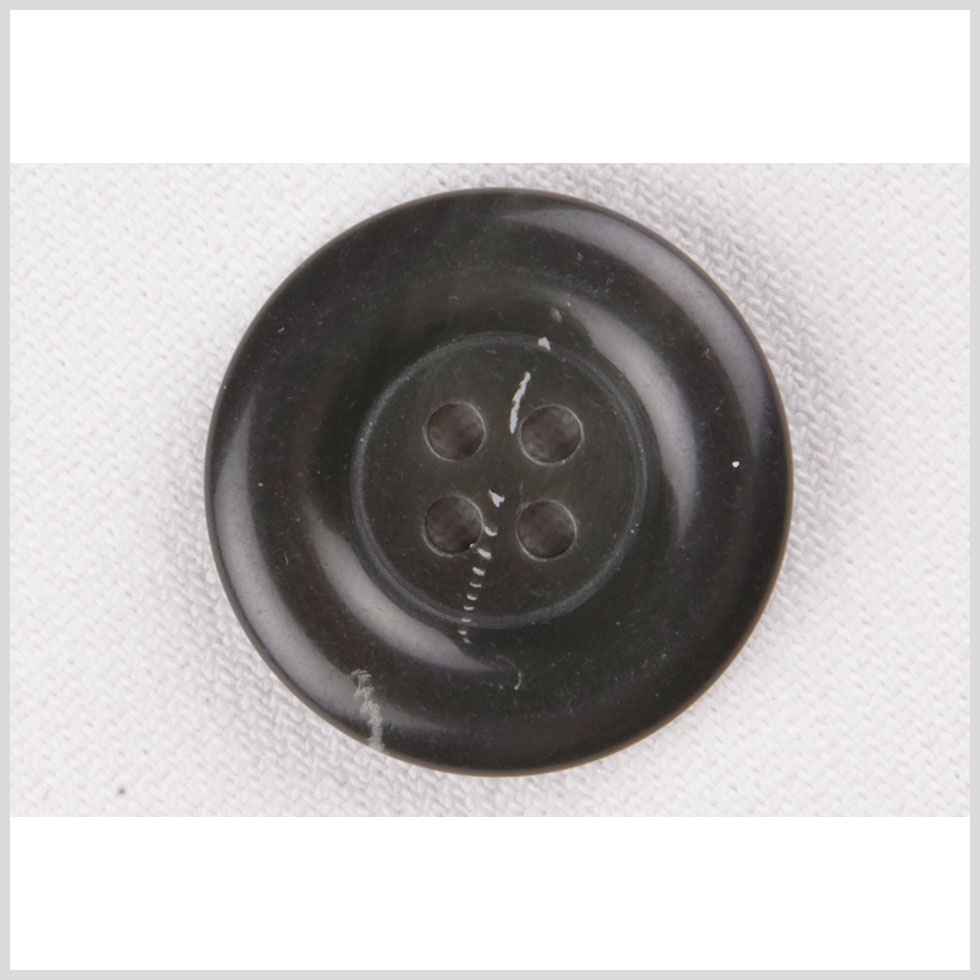 Plastic 4-Hole Button - 28L/18mm - Dark Gray and White Streak - Joann Fabrics