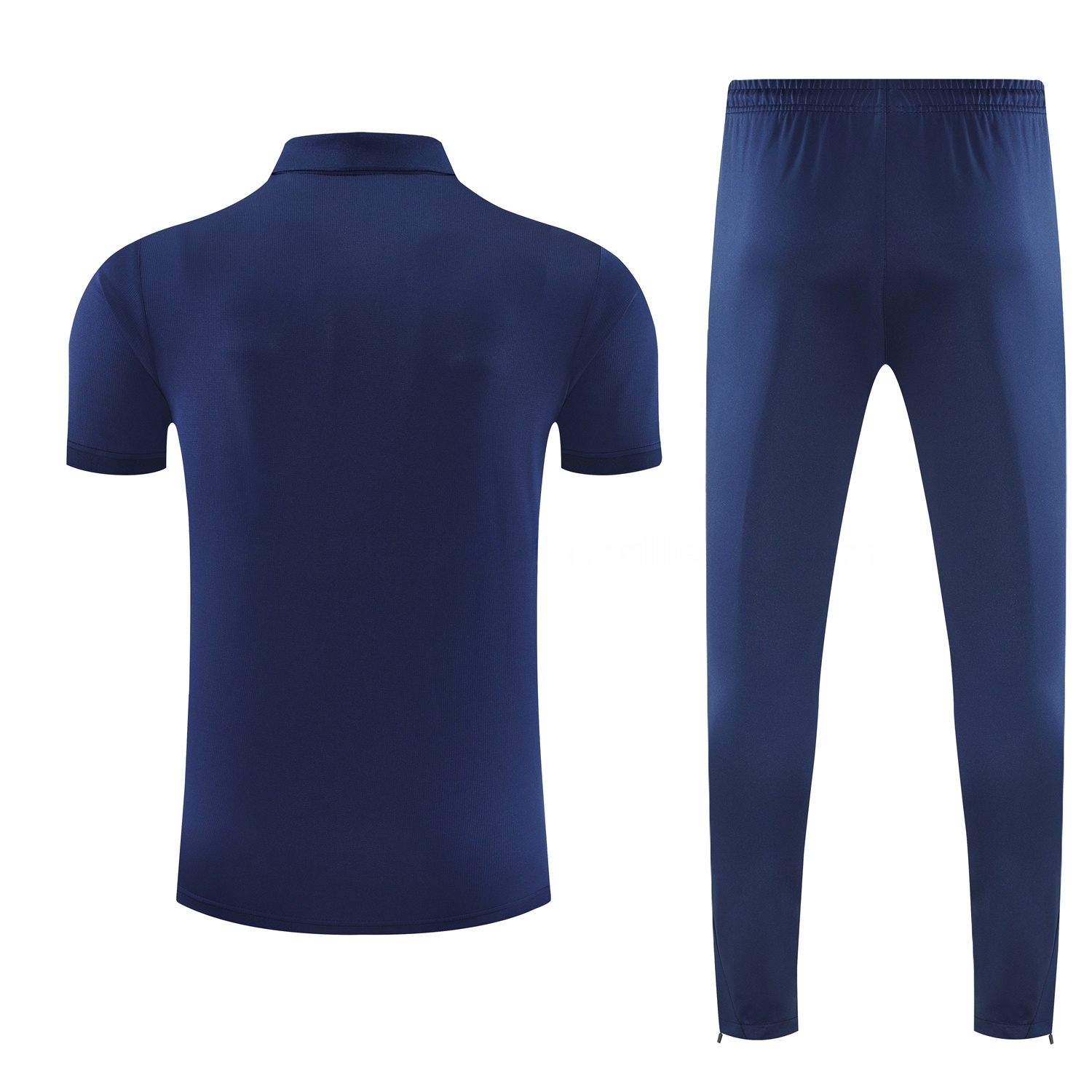 Paris Saint-Germain PSG 25-26 POLO Short-Sleeve Training Set - Dark Blue Top and Pants - UnitedFutballJersey
