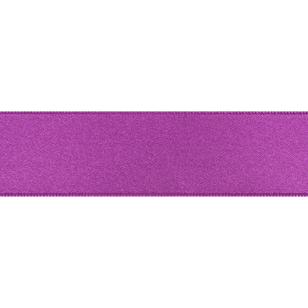Grape Double Face French Satin Ribbon - 1