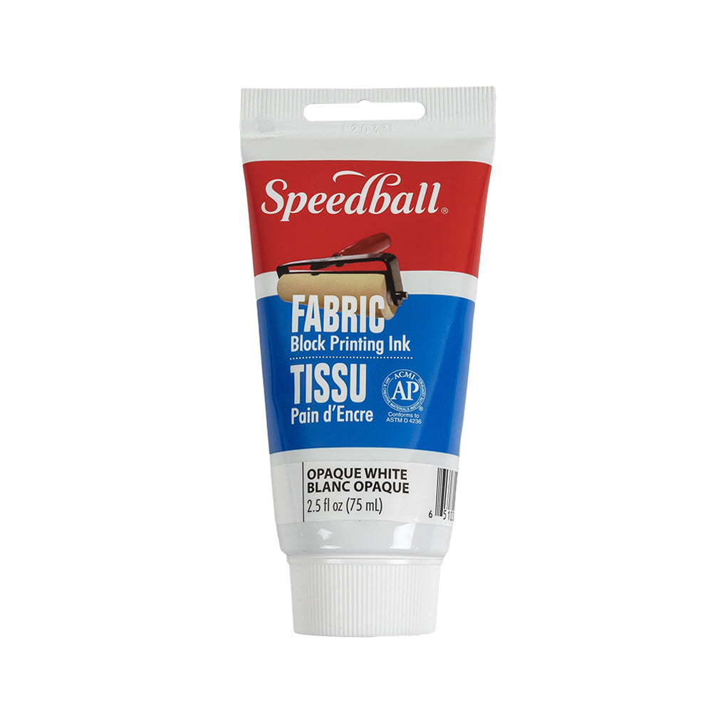Speedball Opaque White Fabric Block Printing Ink - 2.5 fl oz - Joann Fabrics