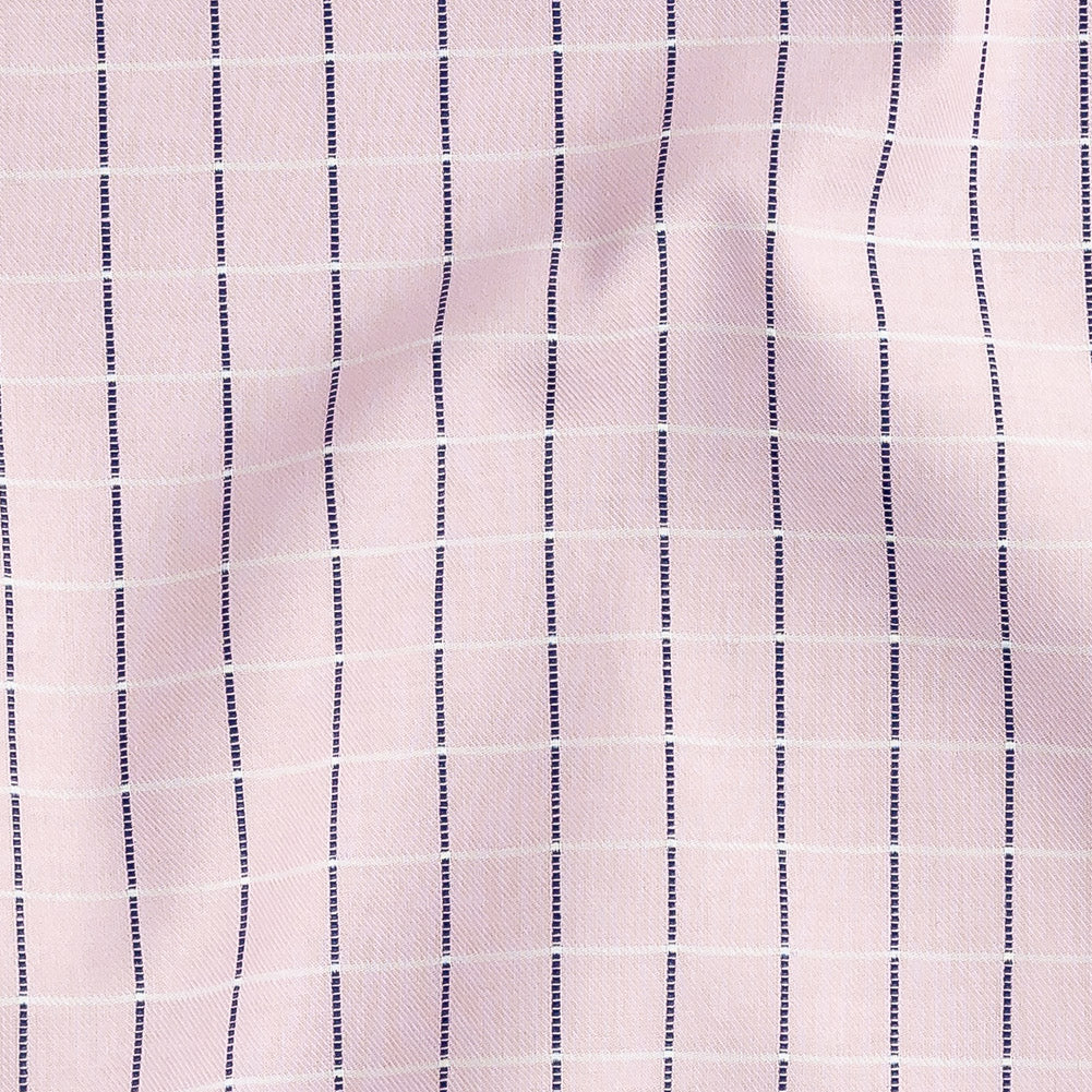 Premium Pink Woven Checks Dobby Cotton Shirting - Joann Fabrics