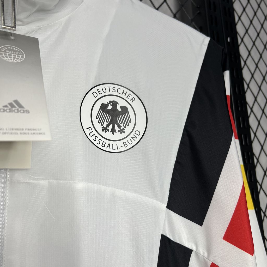2024-2025 Germany Windbreaker Soccer Jersey White