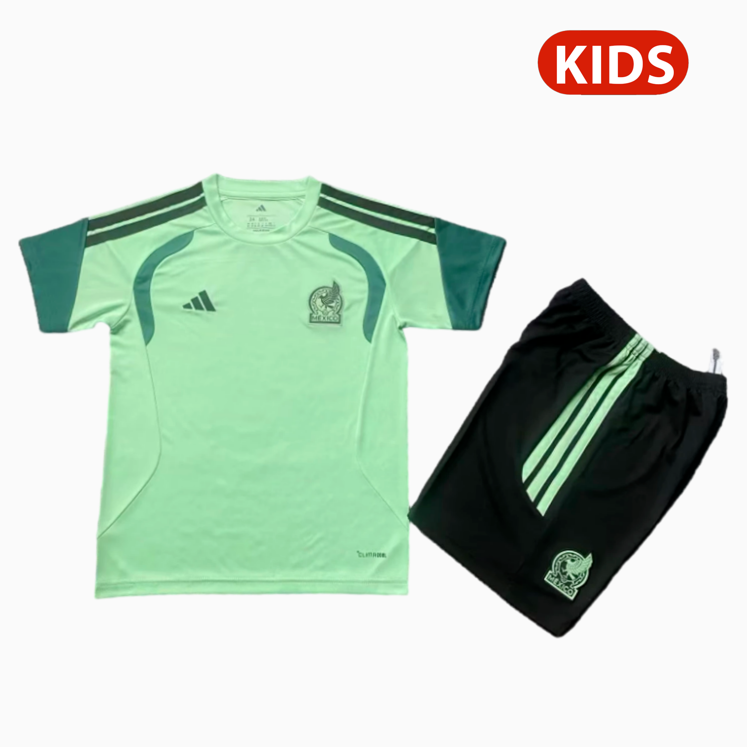 Mexico 2026 Green Training Kids Kit - UnitedFutballJersey
