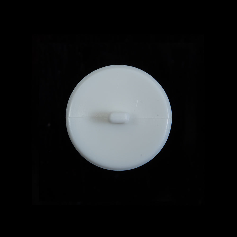 Italian White Beveled Shank Back Button - 30L/19mm - Joann Fabrics
