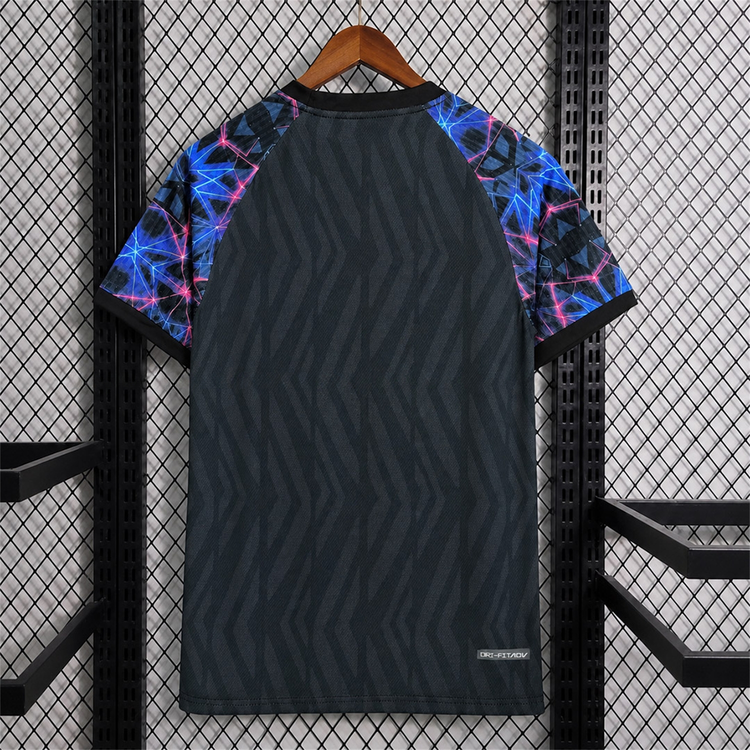 Barcelona 26-27 Black With Blue Training Jersey - Fans Version - UnitedFutballJersey