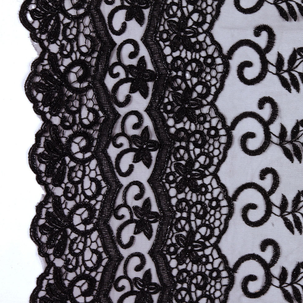 Black Floral Tulle & Crinoline - Joann Fabrics