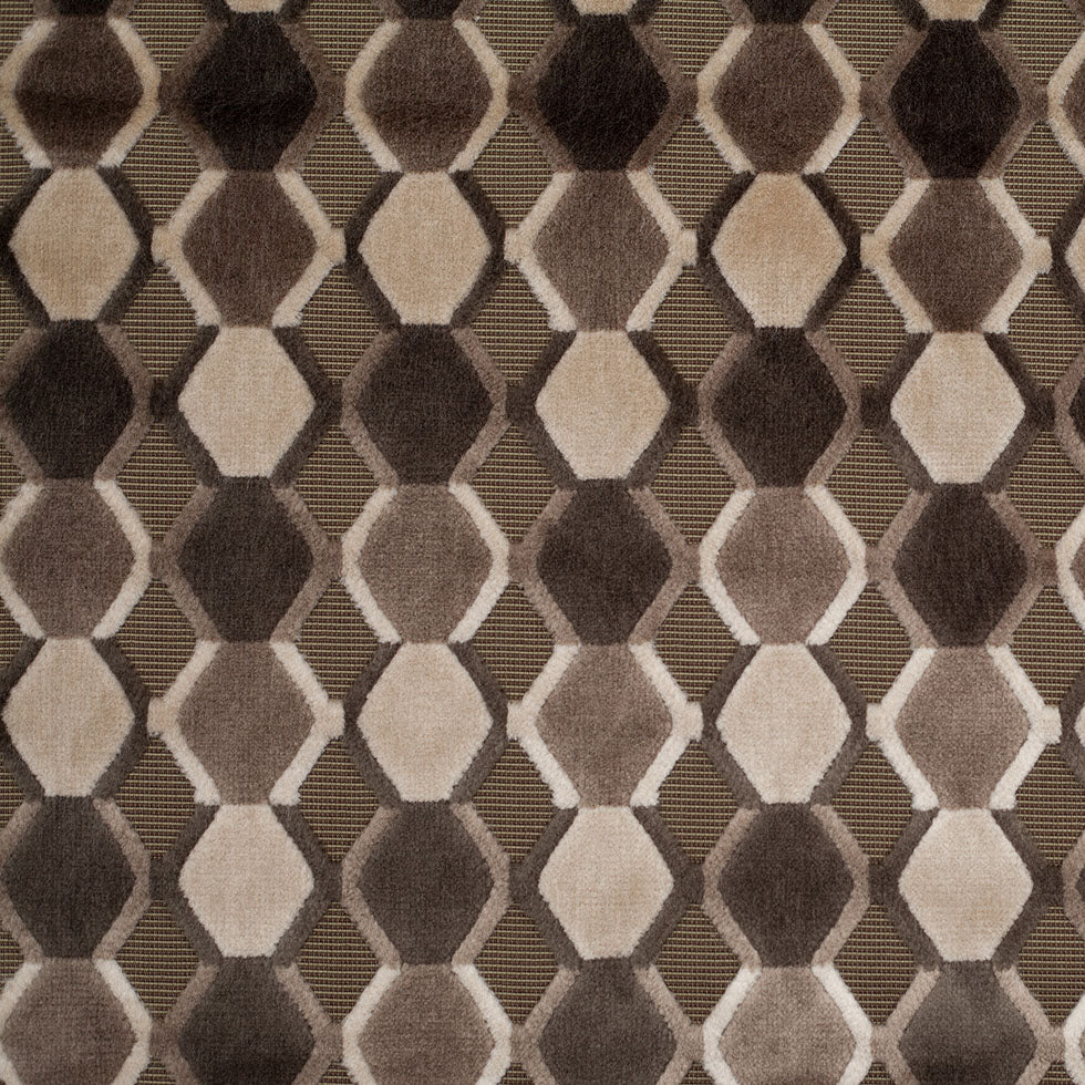 Gray/White Geometric Velvet - Joann Fabrics