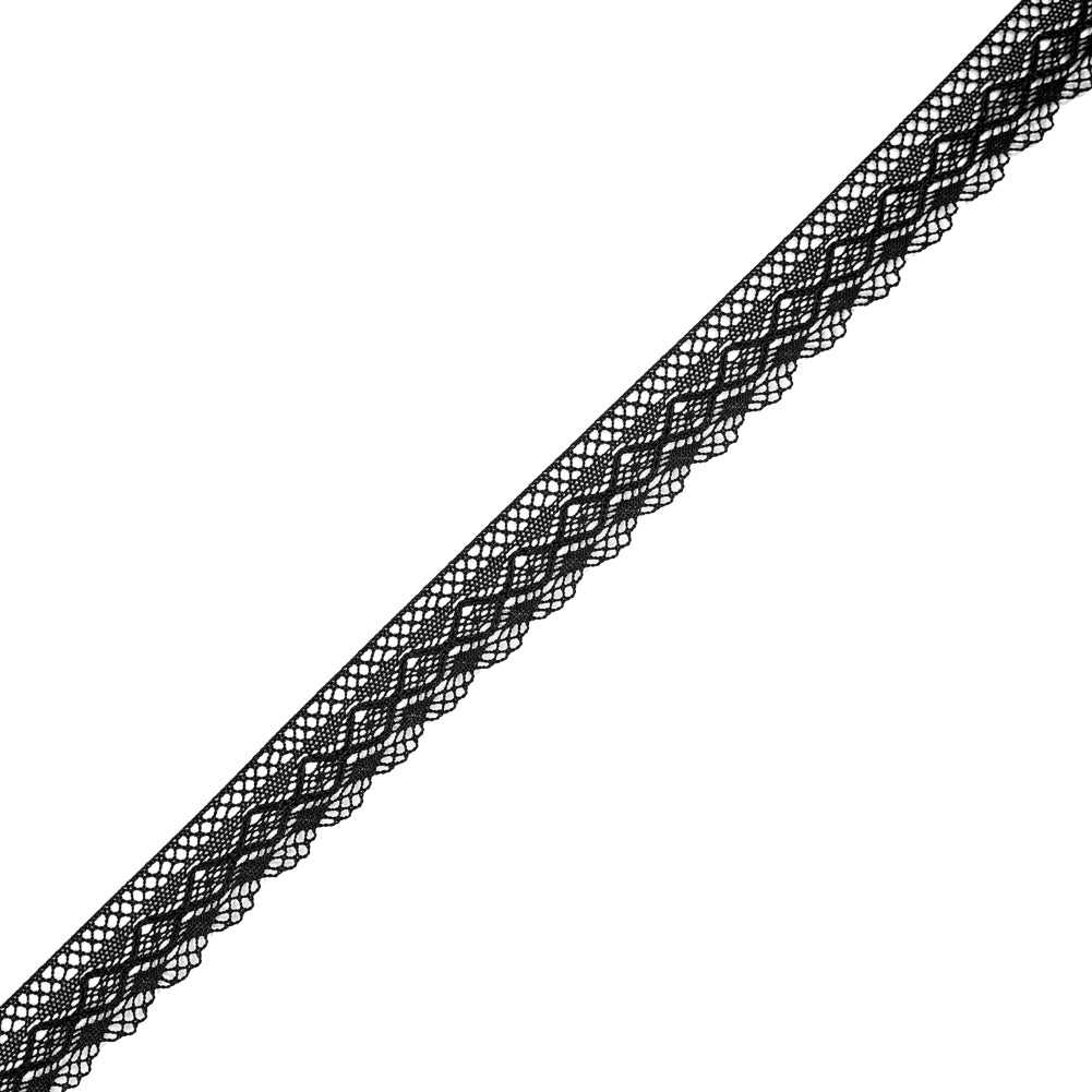 Black European Crochet Trim - 1