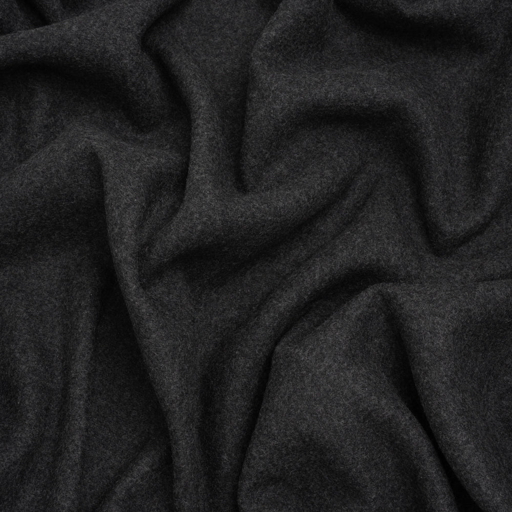 Recycled Brushed Wool Blend Twill Coating - Smoke Gray - Made in Italy - Maeve Collection - Joann Fabrics