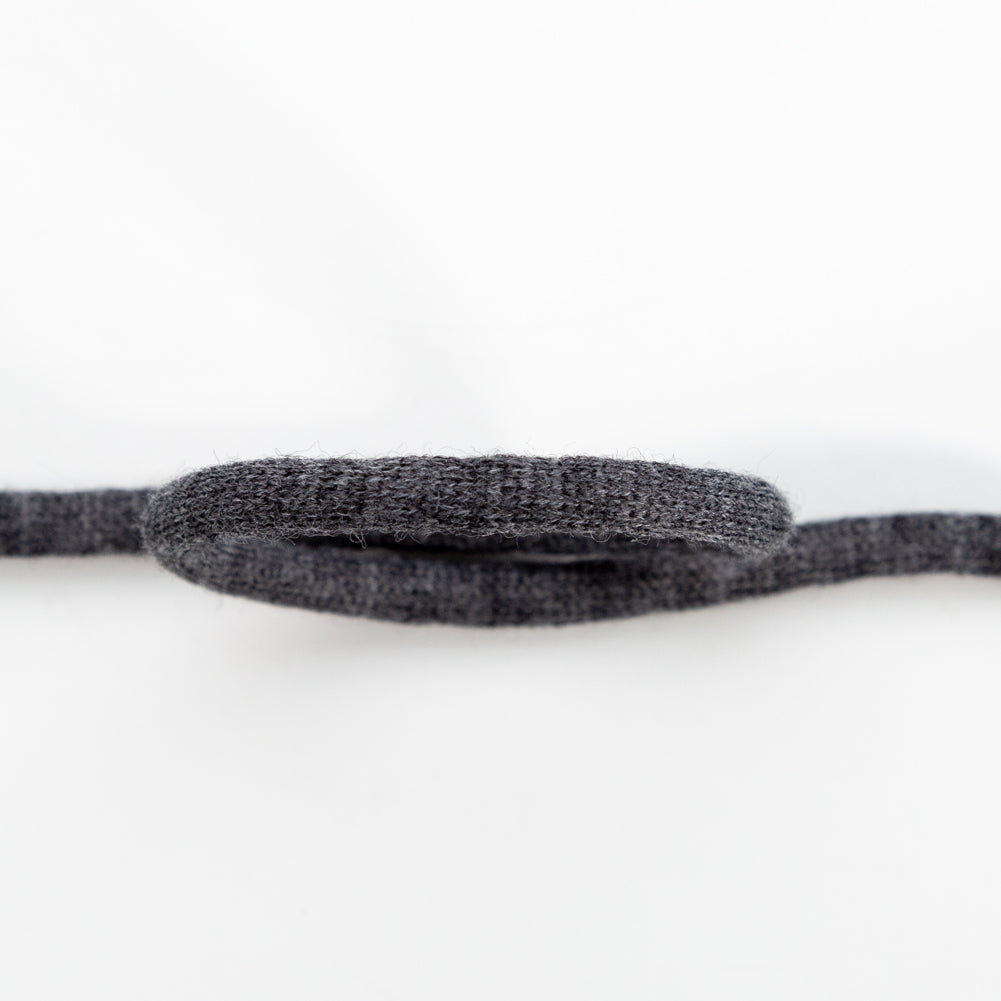 Italian Black Wool Drawstring Trimming - 0.25