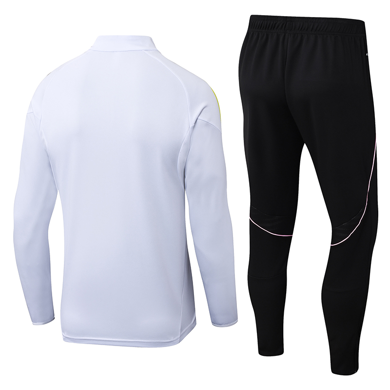 2025/2026 Juventus Half-Pull Training Suit White Football Shirt 1:1 Thai Quality Set