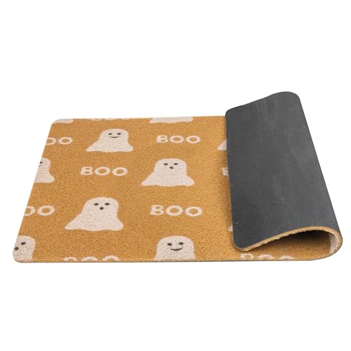 Boo Coir Rug Funny-Boo Halloween Welcome-Entrance-Doormats Frontdoor-Decor Non-Slip ...