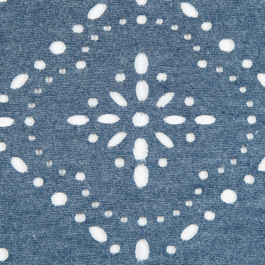 Italian Aviaition Blue Laser-Cut Jersey - Joann Fabrics
