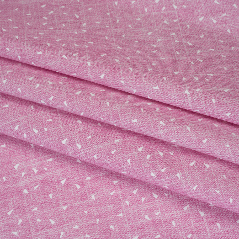 Printed Quilting Cotton by Ghazal Razavi for FIGO Studio - Pink Triangles and Texture - Stash Collection - Joann Fabrics