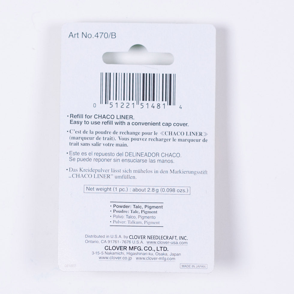 Clover Chaco Liner Refill - Blue - Joann Fabrics
