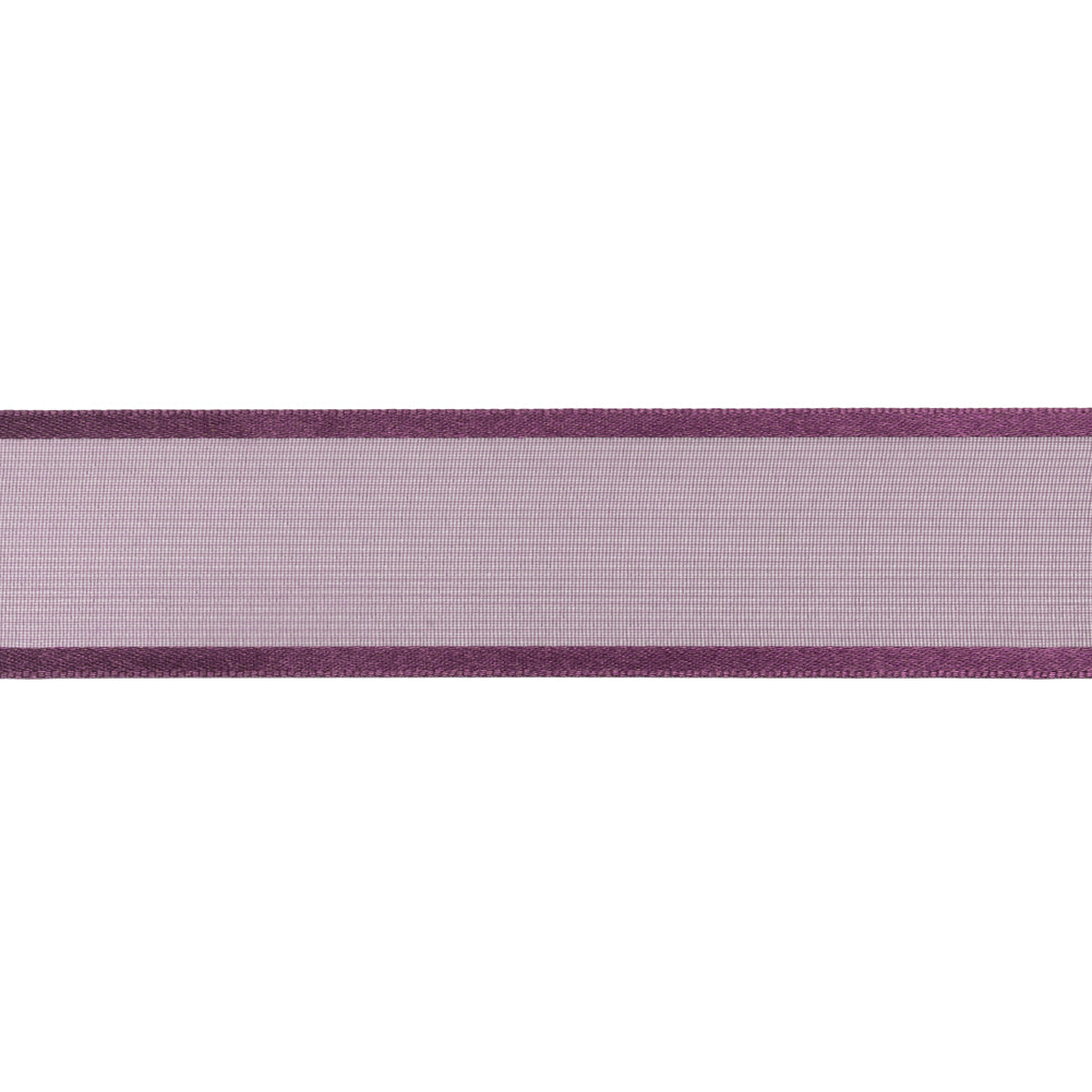 Sheer Ribbon with Double Faced Satin Edges - 1