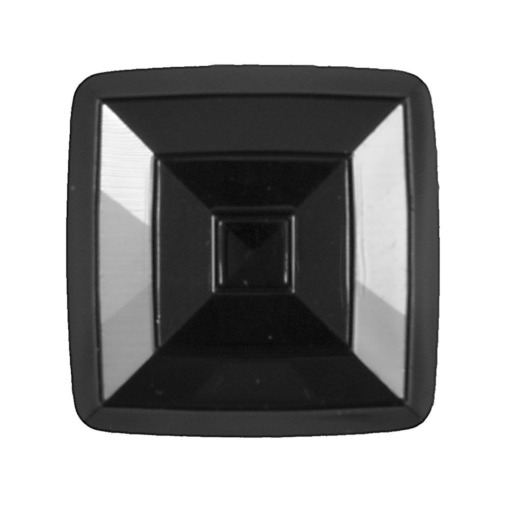 Italian Black Square Plastic Button - 48L/30.5mm - Joann Fabrics
