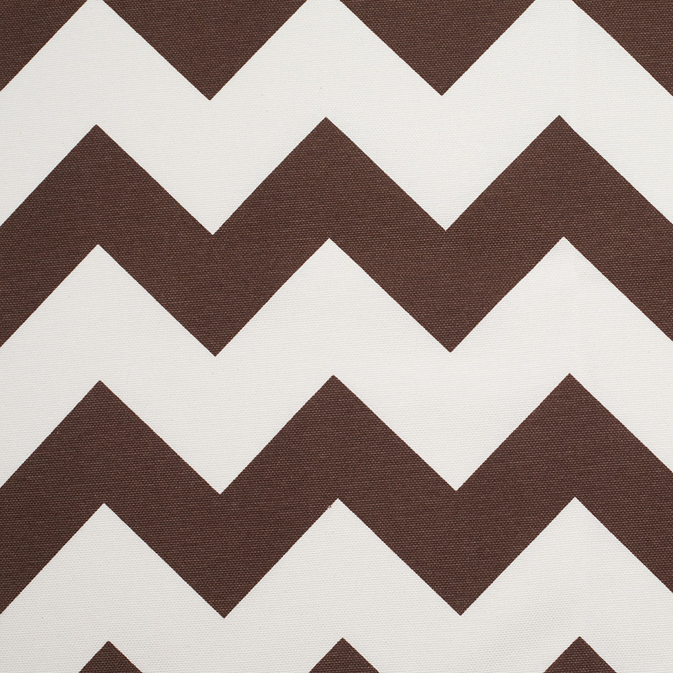 Spanish Espresso/White Geometric Poly-Cotton Woven - Joann Fabrics