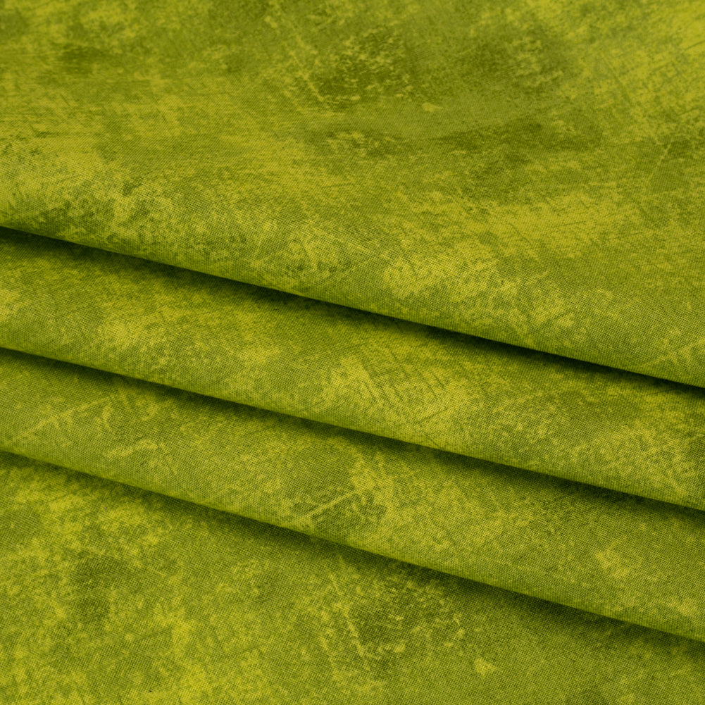 Printed Quilting Cotton by Northcott - Chartreuse Painterly Texture - Canvas Collection - Joann Fabrics