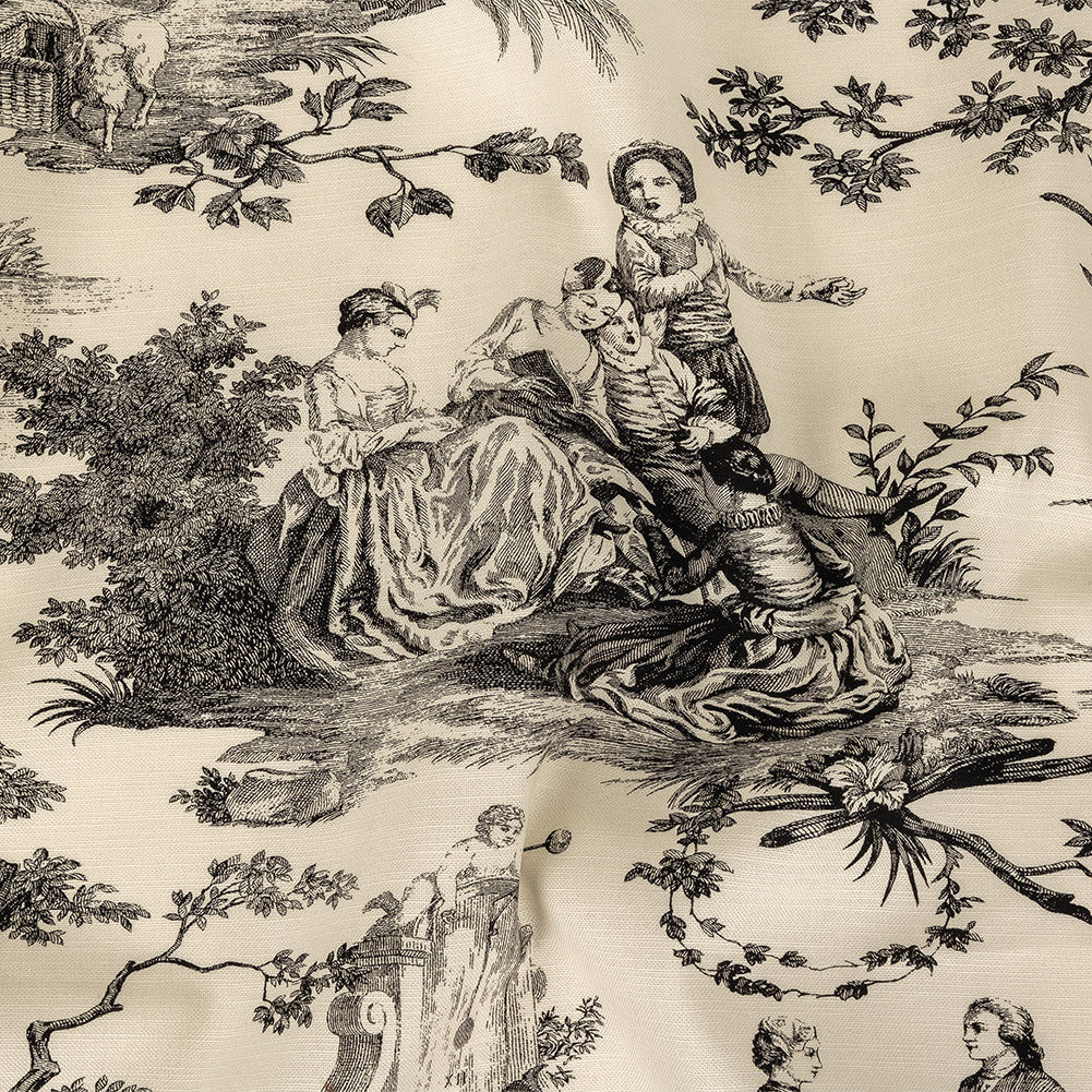 Victoria Noir Toile Printed Cotton Canvas - Joann Fabrics