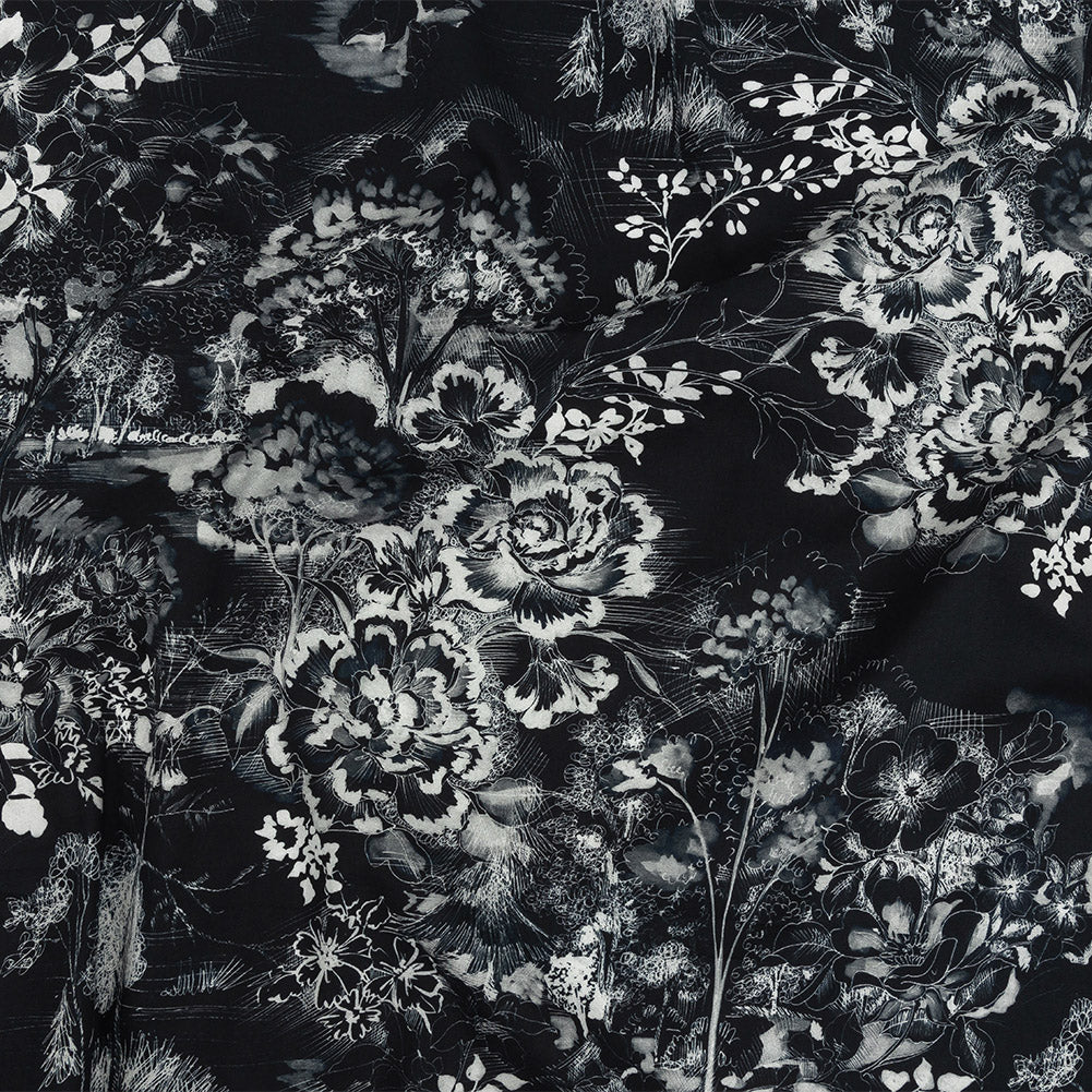 Mood Exclusive Midnight En Plein Air Stretch Cotton Poplin - Joann Fabrics