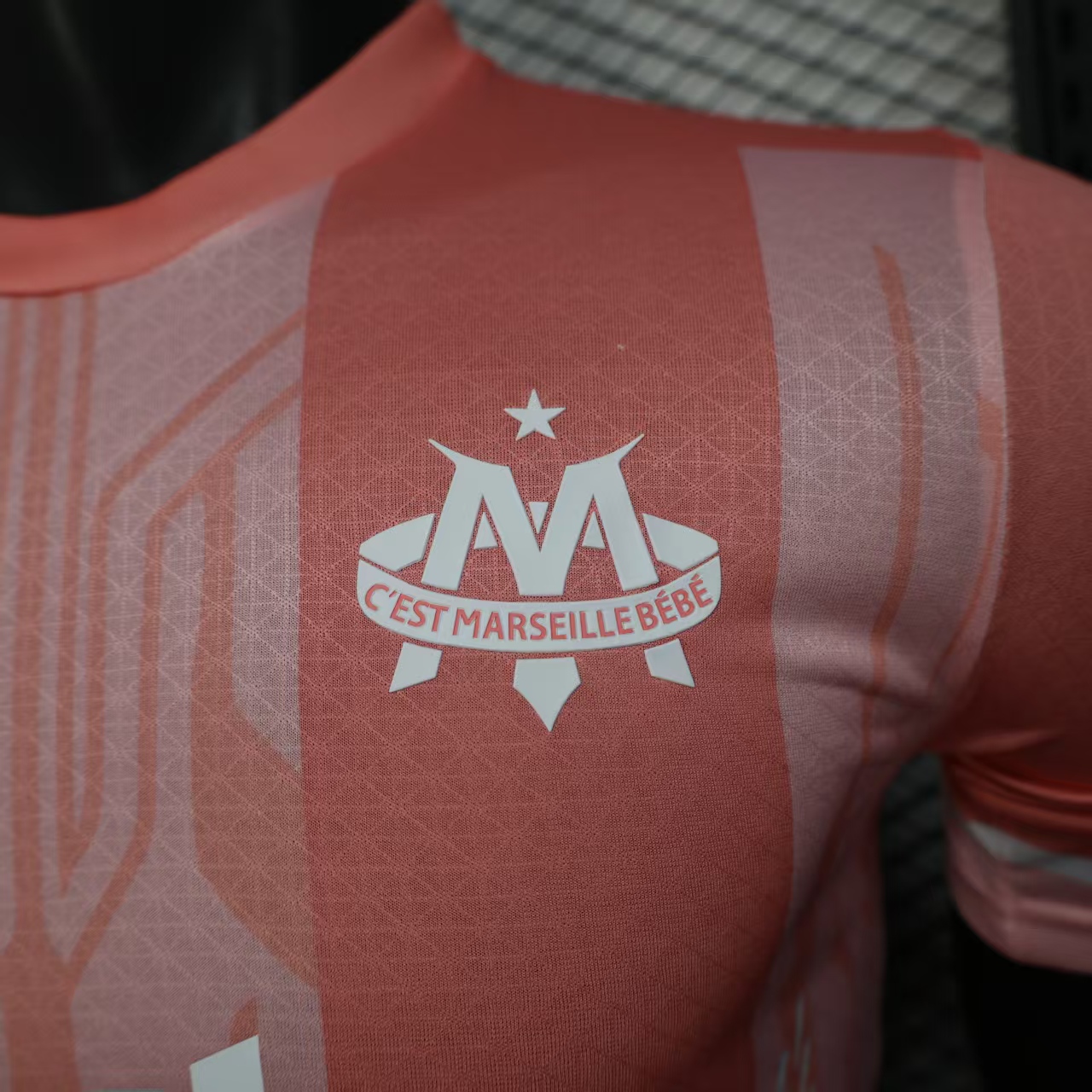 2025/2026 Player Version Olympique de Marseille Special Edition Pink Football Jersey 1:1 Thai Quality