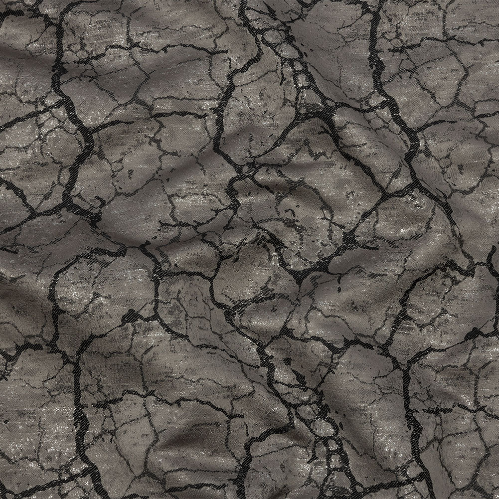 Metallic Drapery Jacquard - Fossil Marble Veins - British Imported - Joann Fabrics
