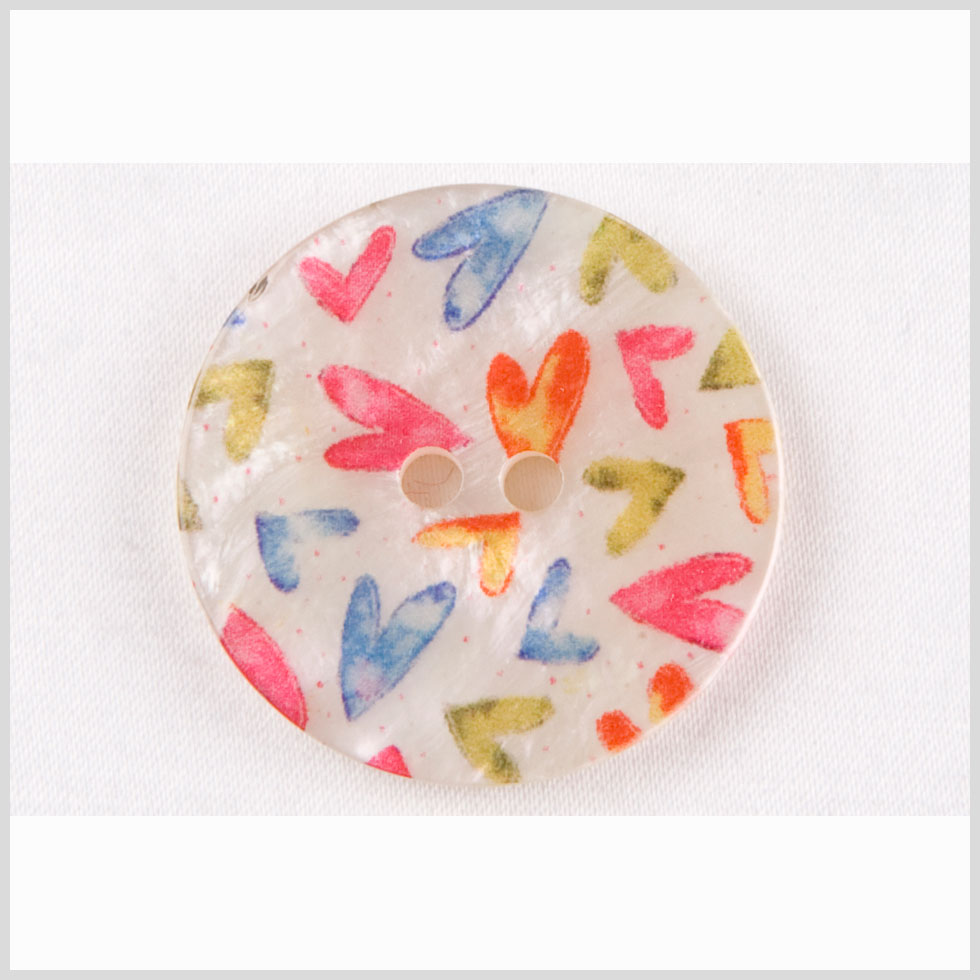 White Multi Plastic Coat Button - 44L/28mm - Joann Fabrics