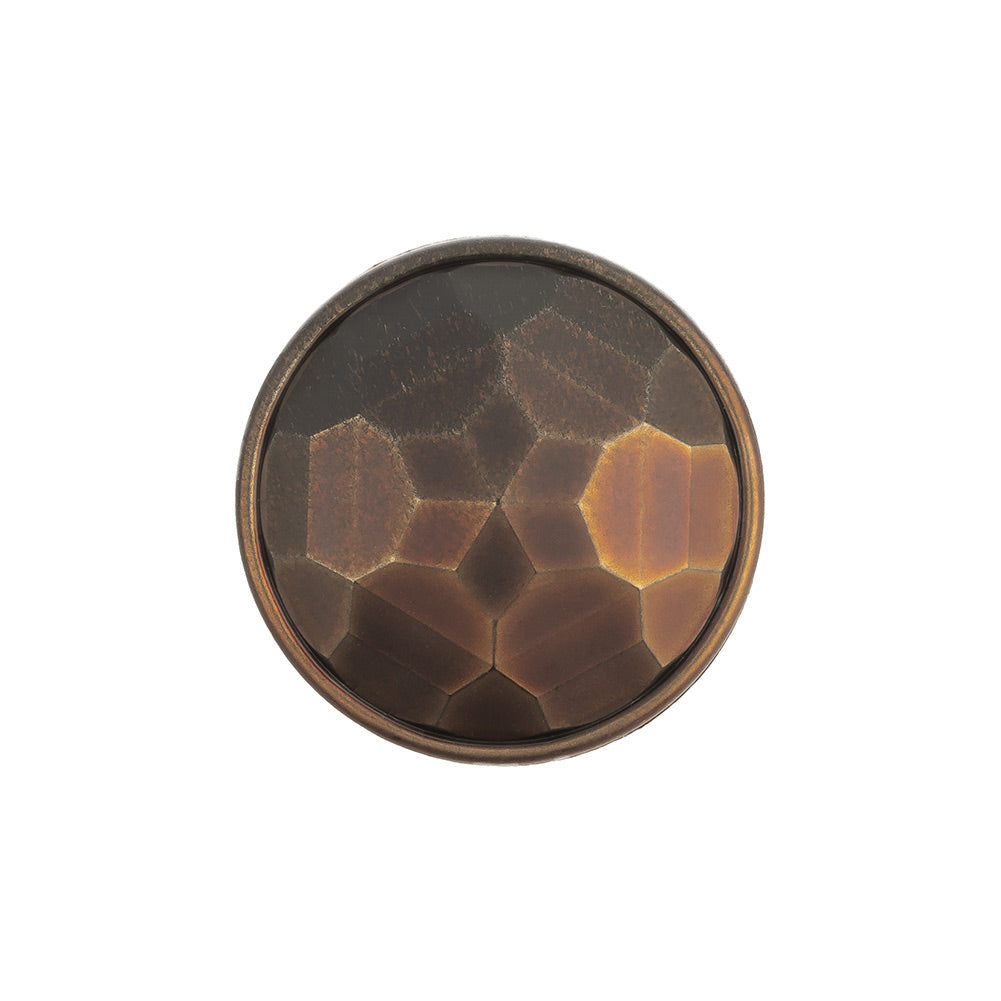 Italian Matte Bronze Faceted Metal Look Shank Back Button - 36L/23mm - Joann Fabrics