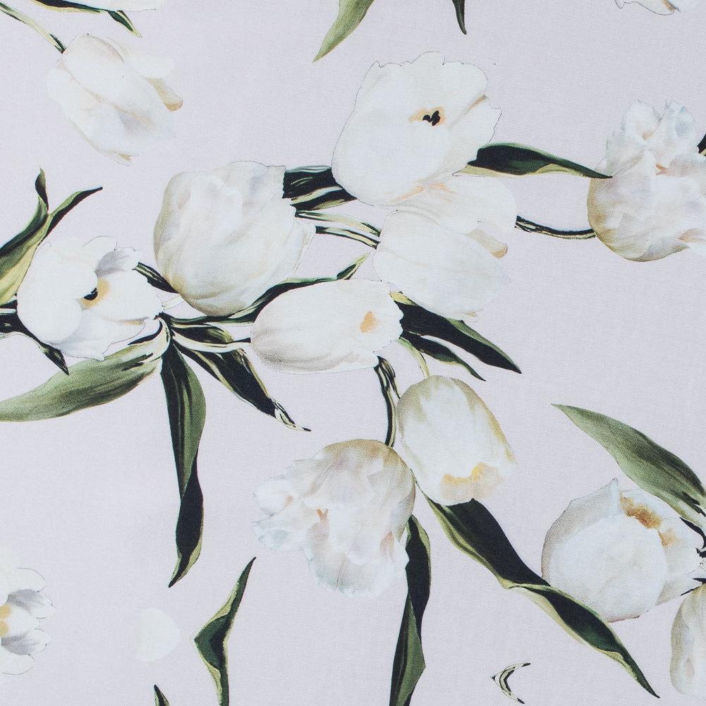Rosewater and Whisper White Digitally Printed Flowers on a Premium Mikado/Twill - Joann Fabrics
