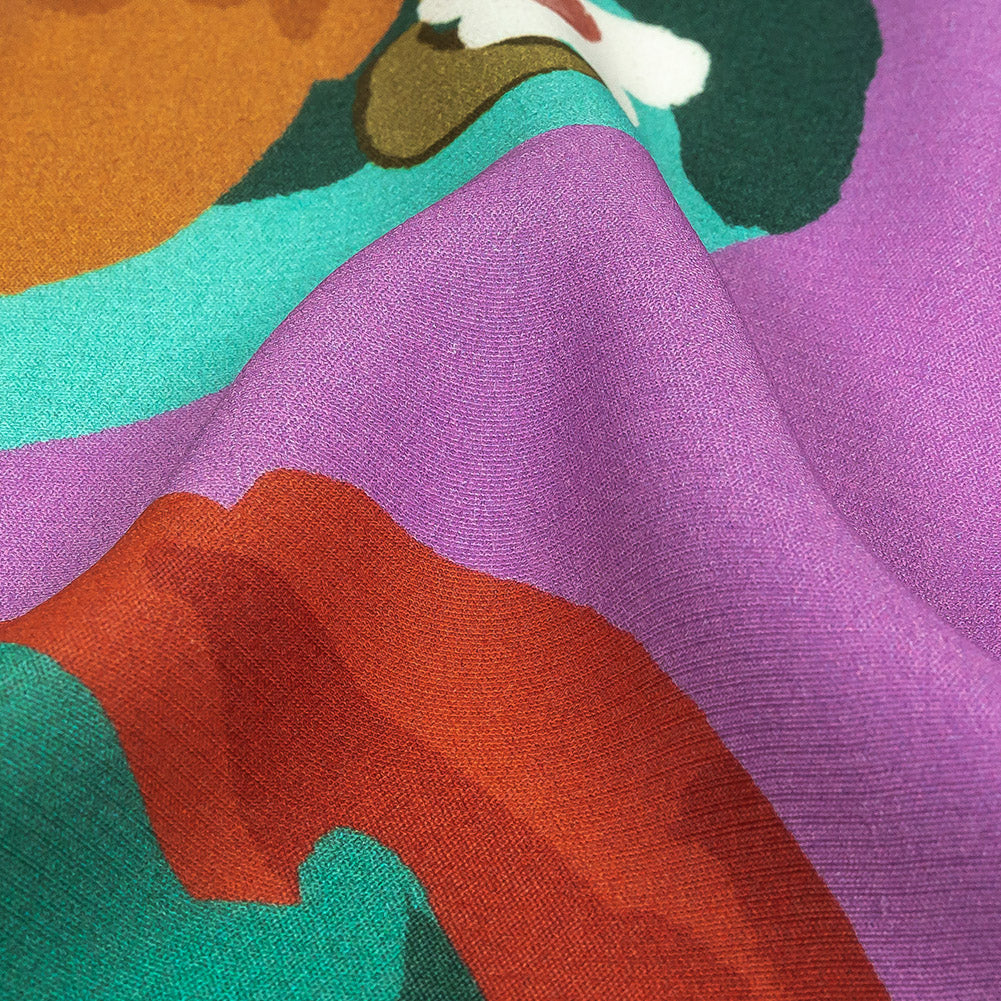 Sustainable Viscose Woven Print - Lavender Herb Cutout Floral Icons - Mood Exclusive Matisse's Muse - Joann Fabrics