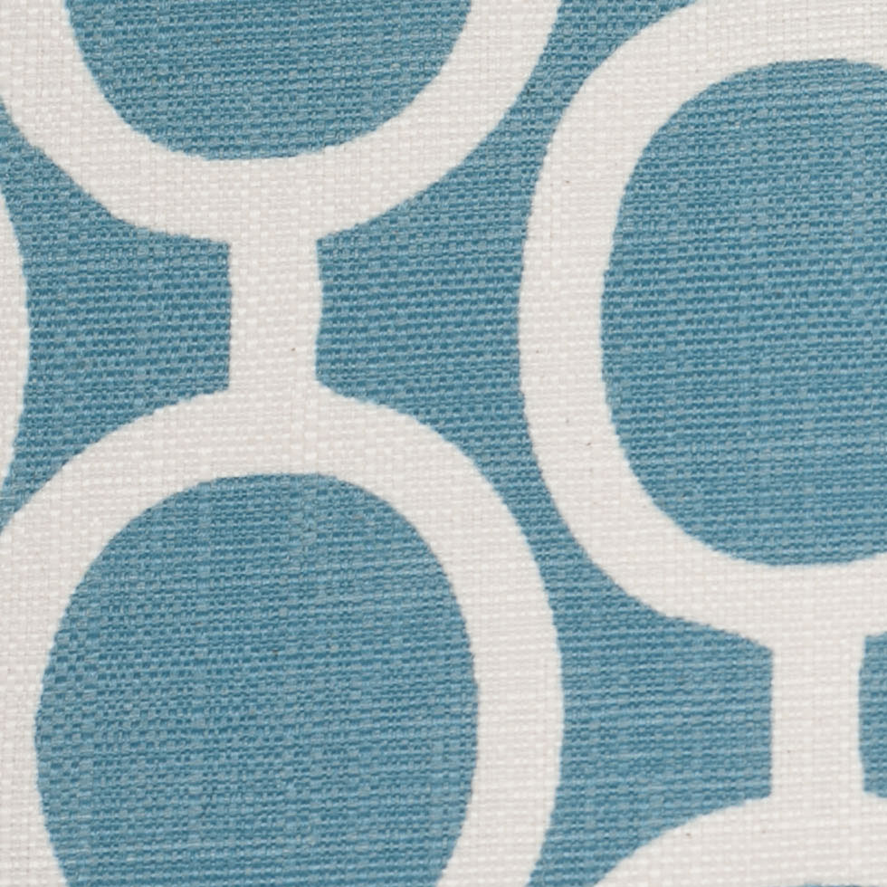 Spanish Blue/White Geometric Poly/Cotton Canvas - Joann Fabrics