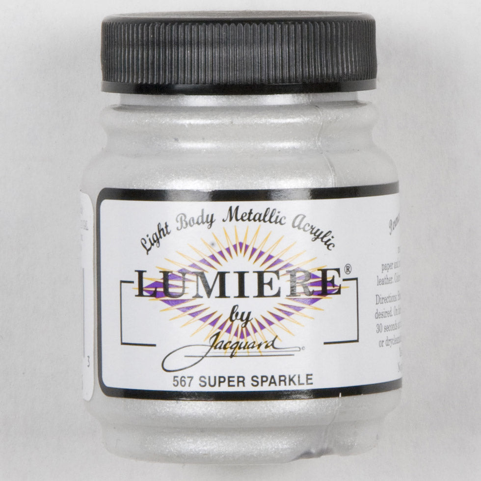 Jacquard Lumiere Textile Paint - 567 Super Sparkle - Light Body Metallic Acrylic - Joann Fabrics