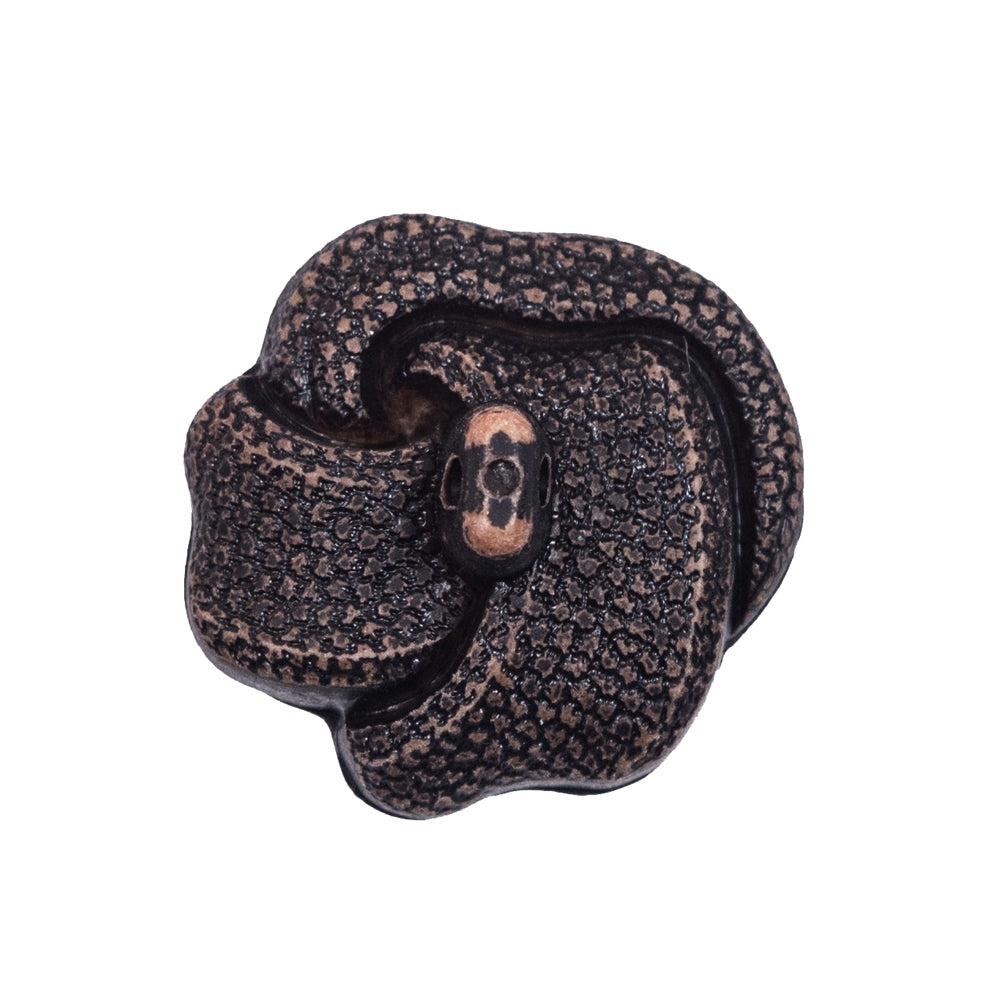 Italian Faded Brown Plastic Knot Shank Back Button - 40L/25.5mm - Joann Fabrics
