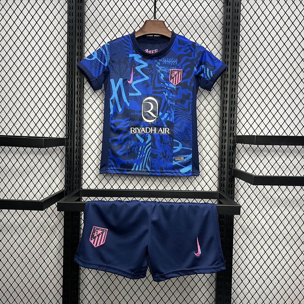 2024/2025 Atletico Madrid Third Away Soccer Jersey 1:1 Thai Quality Kids Size