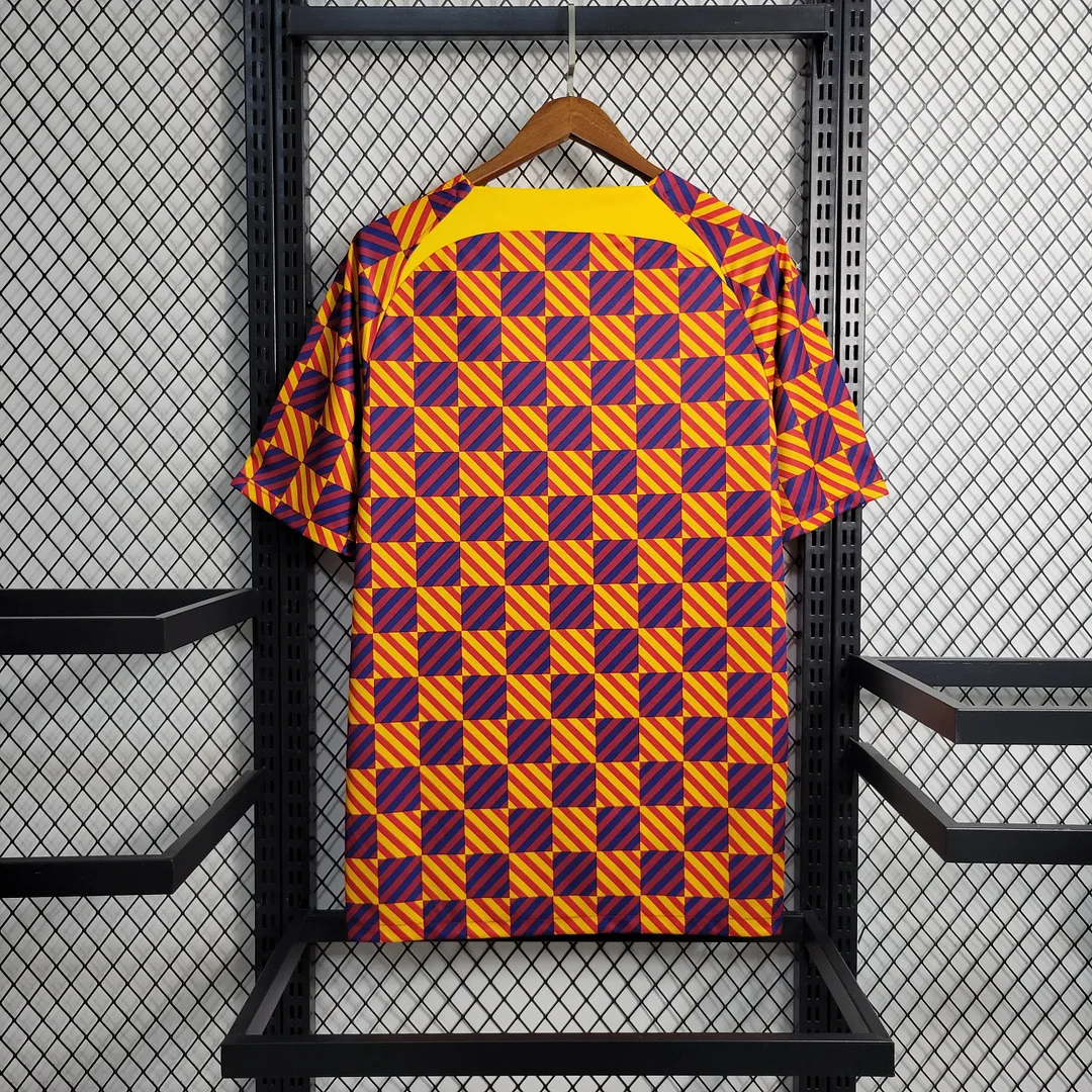 Barcelona Striped Plaid Limited Jersey