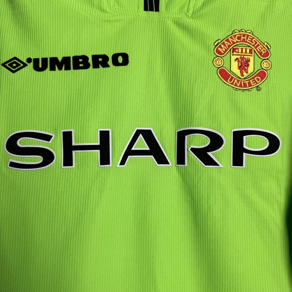 1998-1999 Retro Long Sleeve Manchester United Goalkeeper Football Shirt 1:1 Thai Quality