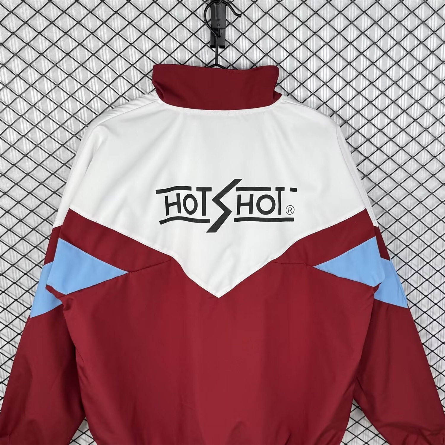 Retro Sevilla 1993-94 Home Windbreaker Jacket - White And Red - UnitedFutballJersey