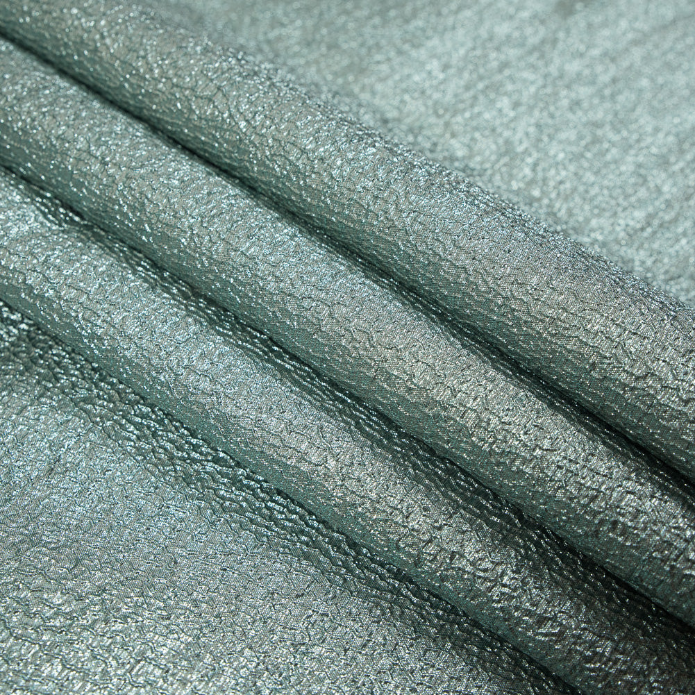 Mint and Chartreuse Luxury Metallic Brocade - Joann Fabrics