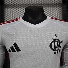 2025/2026 Long Sleeve Player Version Flamengo Away Jersey 1:1 Thai Quality