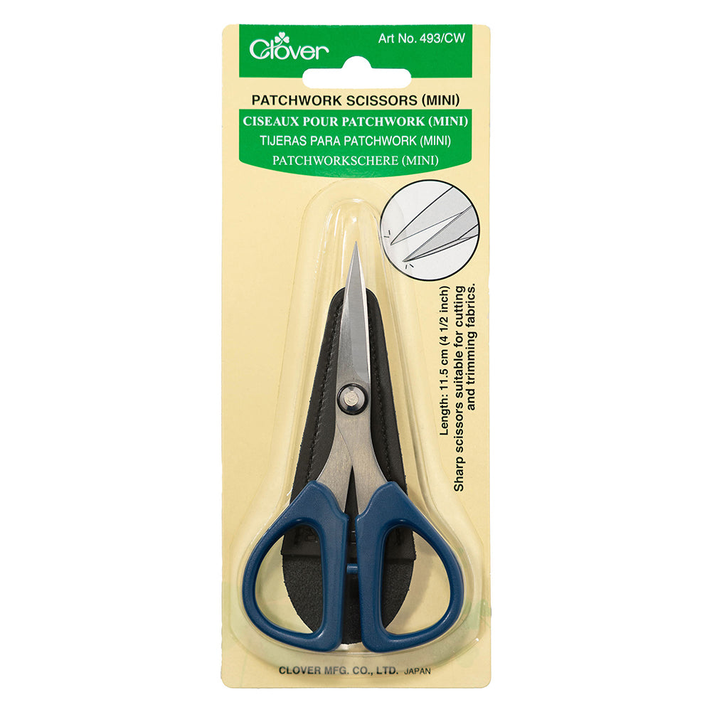 Clover Mini Patchwork Scissors - 4.5